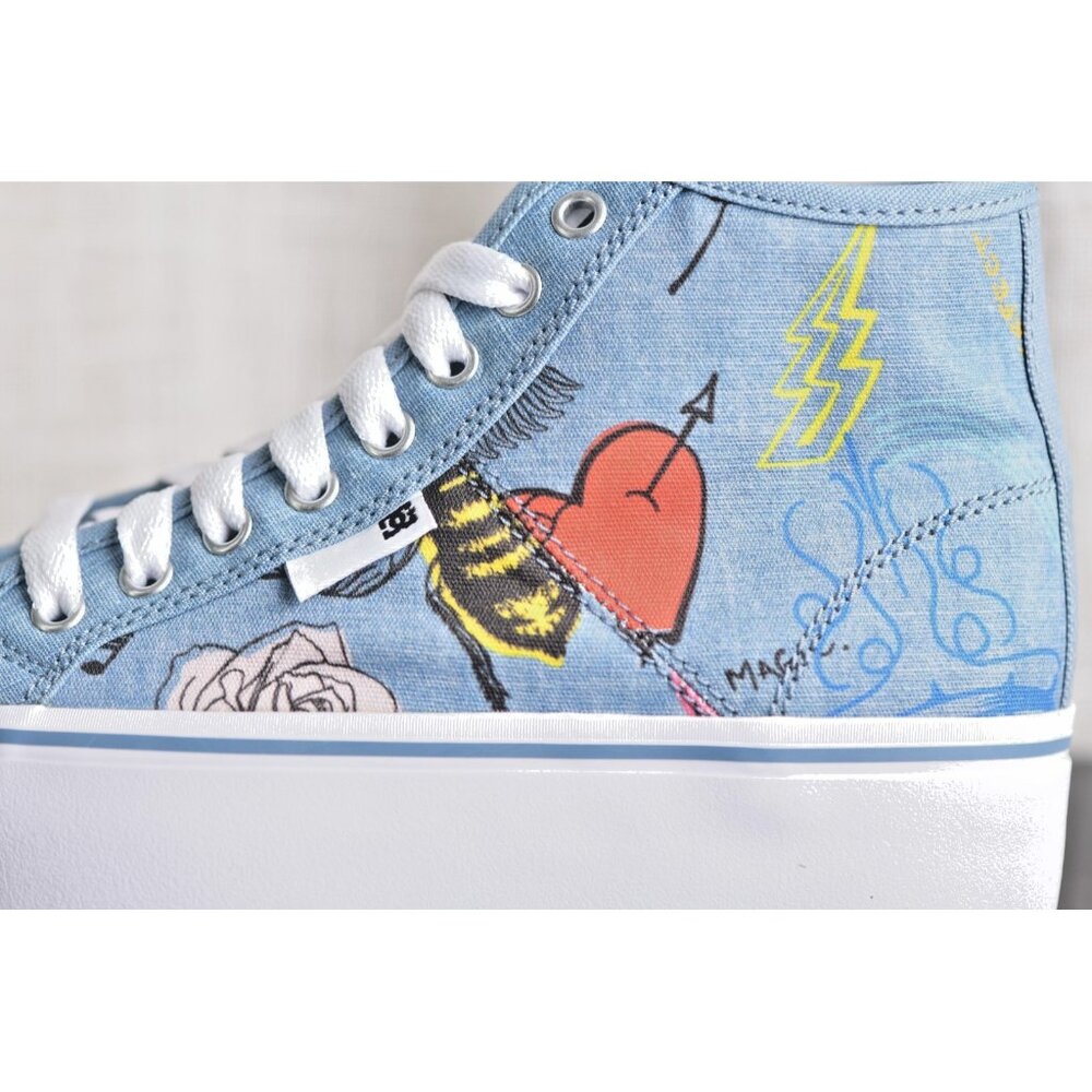 New! Size: 5.5 Women | Dolce & Gabbana Manual Hi Platform | Denim Color - Picture 10 of 15